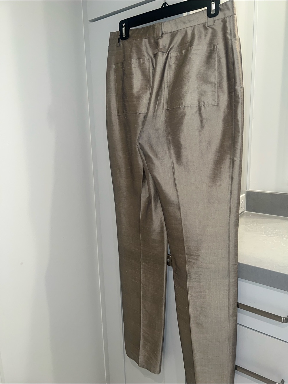 Jean Paul Gaultier Metallic Silk Pantsuit-LIKE NEW - Picture 10 of 12